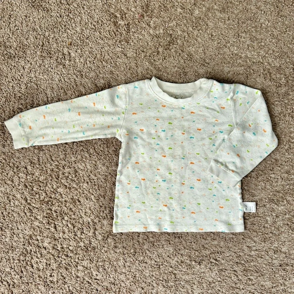 Lasi‎ Baby Kids Pajamas Set Long Sleeve Top Pants White Cloud Print 110/52